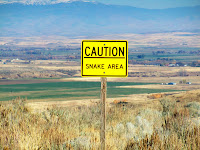 Sign: Caution Snake Area