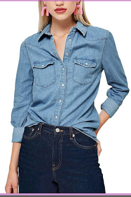 womens denim shirt