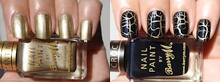 Barry M Gold Foil and croc nail effects