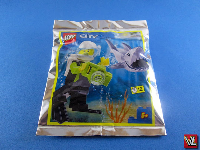 Set LEGO  City Magazine Gift 952019 Scuba Diver and Shark (Mergulhador e Tubarão)