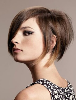 Short Stacked Inverted Bob Hairstyle