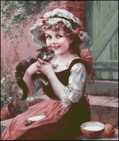  Gerl with Kitten 