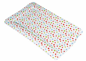 change mat with different coloured stars pattern