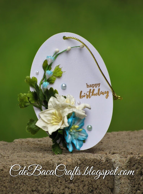 Handmade happy birthday gift tags at CdeBaca Crafts Blog