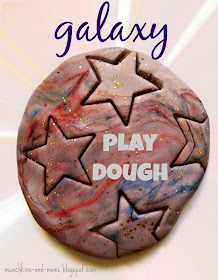 Out of this world galaxy play dough