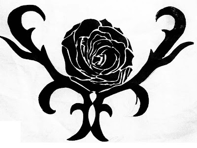 tribal rose tattoo design 1