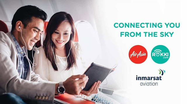AirAsia dan Indosat Ooredoo Jalin Kerjasama Menyediaakan Layanan WIFI selama penerbangan 