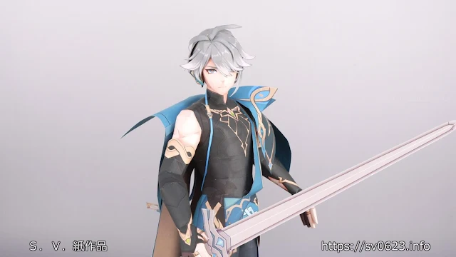 Free Alhaitham Genshin Impact Papercraft Figure