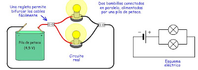 La electricidad: CUESTINARIO SOBRE CONEXION EN PARALELO DE RECEPTORES