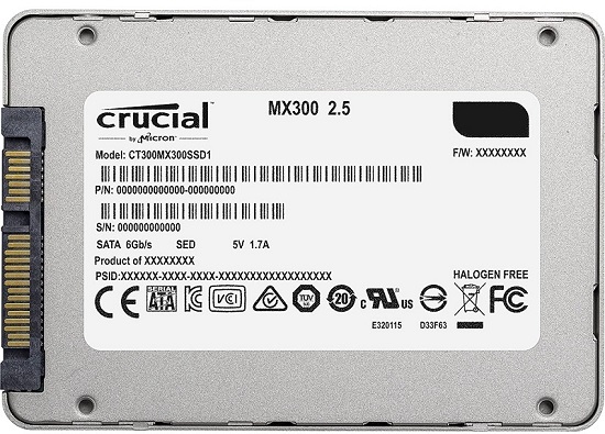 CT2050MX300SSD1 Crucial MX300 Series 2TB TLC SATA 6Gbps Solid State Drive