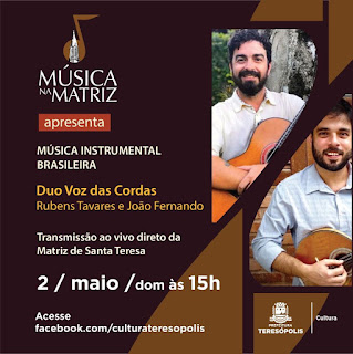 ‘Música na Matriz’ acontece no domingo, 02/05 em Teresópolis