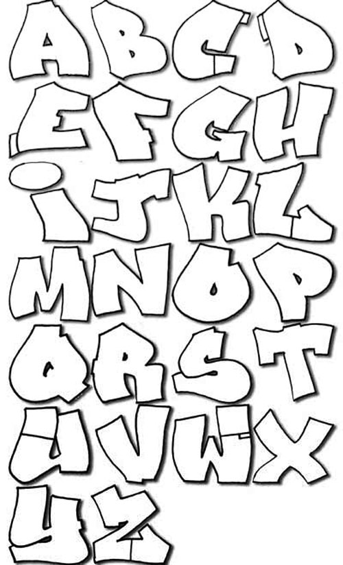 graffiti alphabet