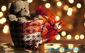 Happy Teddy Day 2014 HD Wallpapers and Images teddy in basket
