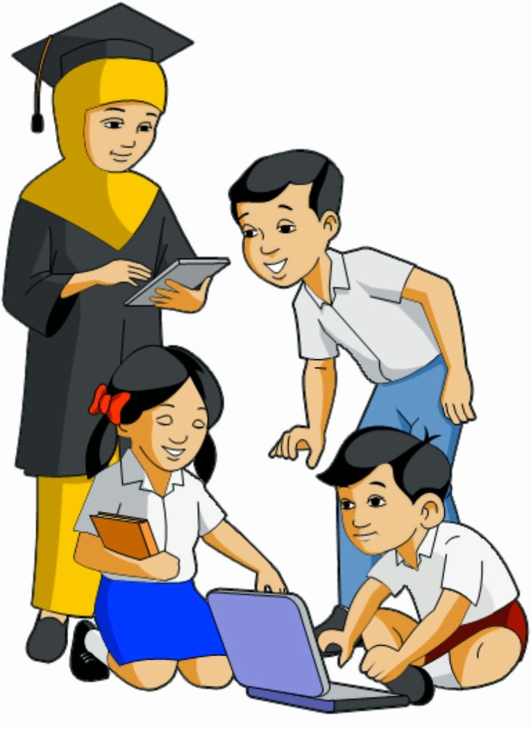  Gambar Kartun Anak Sekolah Dasar  Top Gambar 