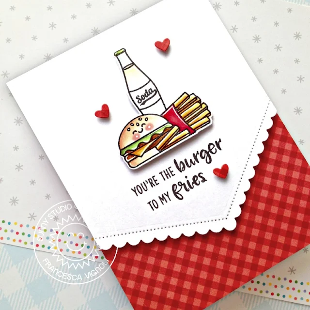 Sunny Studio Stamps: Cruisin' Cuisine Fishtail Banner II Dies Summer Sweets Everyday Card by Franci Vignoli