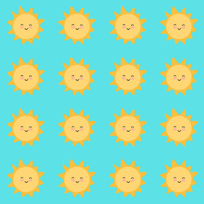 Smiling Suns seamless digital paper - free download