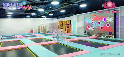 trampoline - sàn nhún - sàn bậc thể lực - jump arena