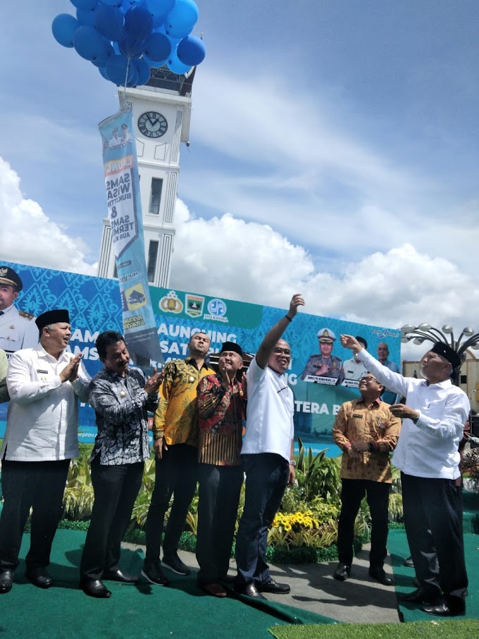 Gubernur Mahyeldi Melaunching Samsat Wisata dan Samsat Terminal Aur Kuning Bukittinggi