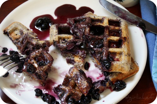 Blueberry waffles