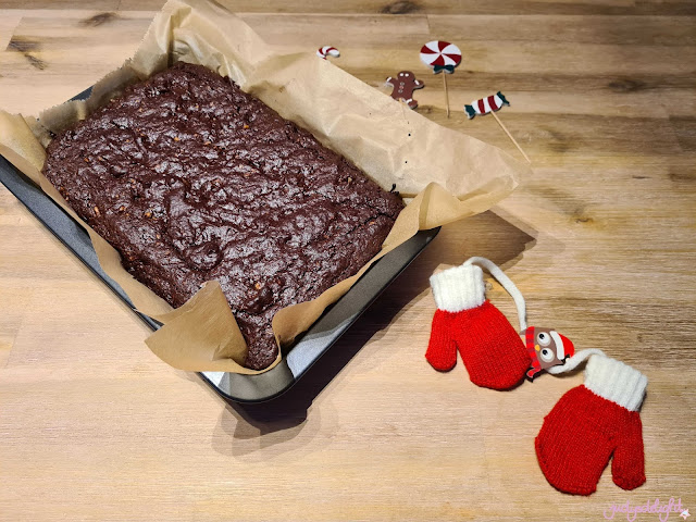weihnachtliche Lebkuchen-Brownies