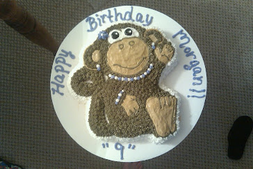 Monkey birthday cake