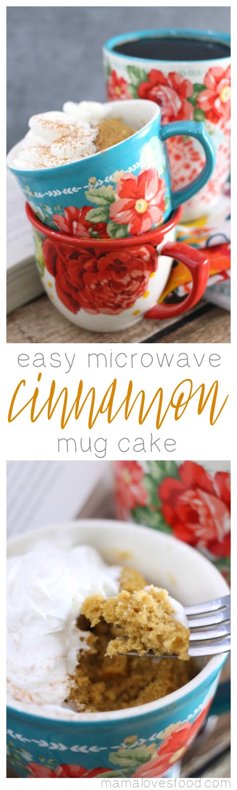 Mama Loves Food!: Easy Cinnamon Mug Cake Recipe