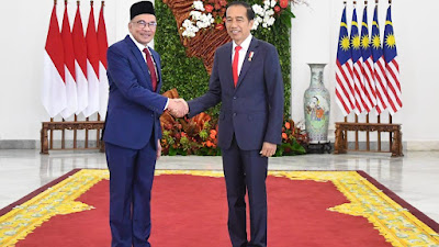 Presiden Jokowi Sambut Kunjungan Resmi PM Anwar Ibrahim di Istana Bogor