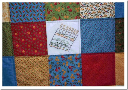 School quilt garden stitchery