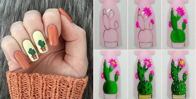 Manicura Inspirada en Cactus y Suculentas: Diseños Naturales para tus Uñas