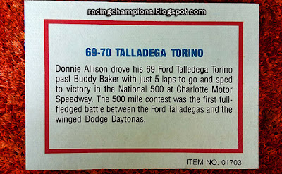#51 Racing Champions 1/64 Ford Talladega Torino NASCAR blog Robert Dods Boyd Meyer Peter Chang