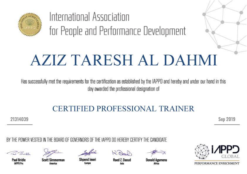 Certified Professional Trainer