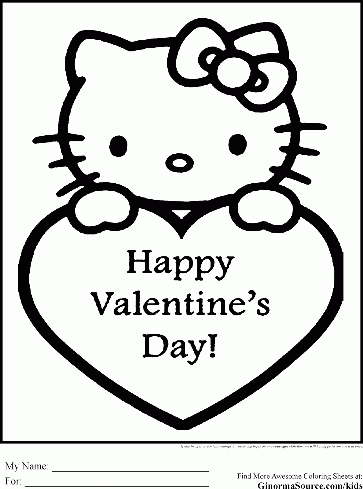 Valentine s Day Coloring Pages Free Printable 3