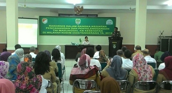 Kodim 0506/Tgr Gelar Rakornis TNI Manunggal KB Kesehatan