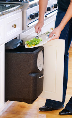 composter in kitchen cabinet