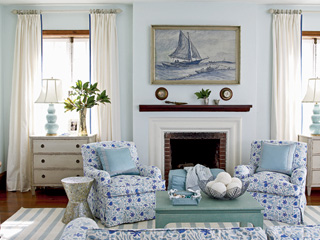 The Enchanted Home: Baby blues in grown up spaces!