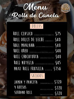 Canerolls menu