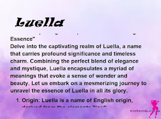 meaning of the name "Luella"