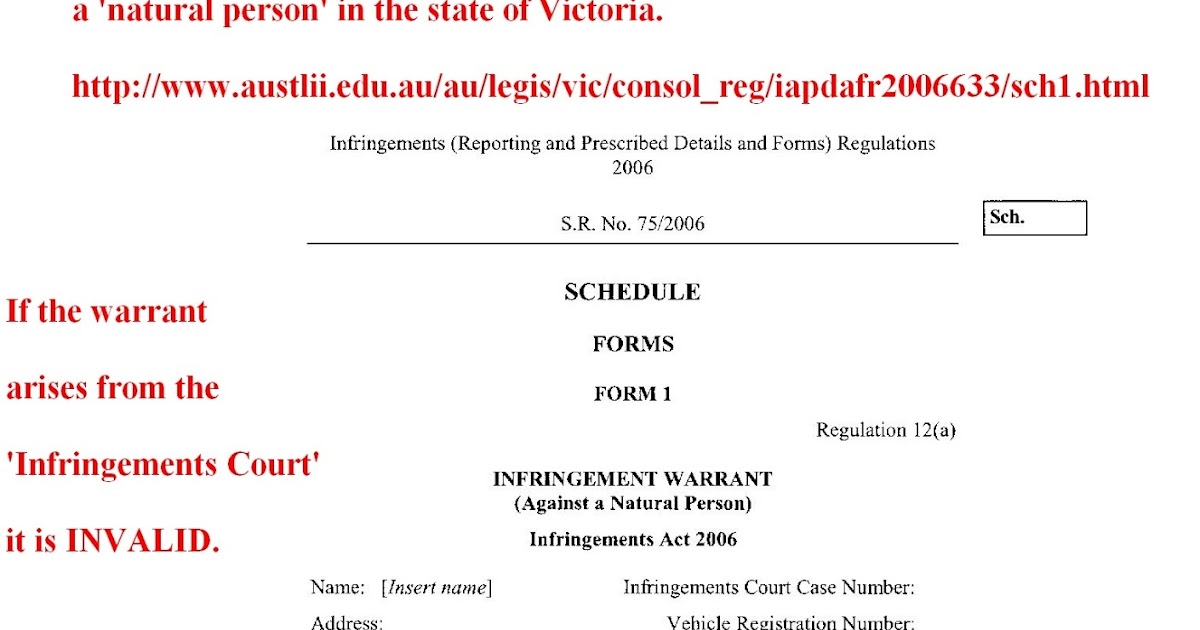 Corporate Australia What a warrant form looks like