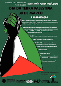 Cartaz do Dia da Terra - Palestina - Faculdade Cásper Líbero