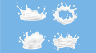 مجموعة brushes إحترافية الخاصة بأشكال الحليب او العصائر 