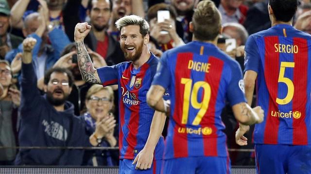 Messi là người hùng của trận Barca vs Mancity