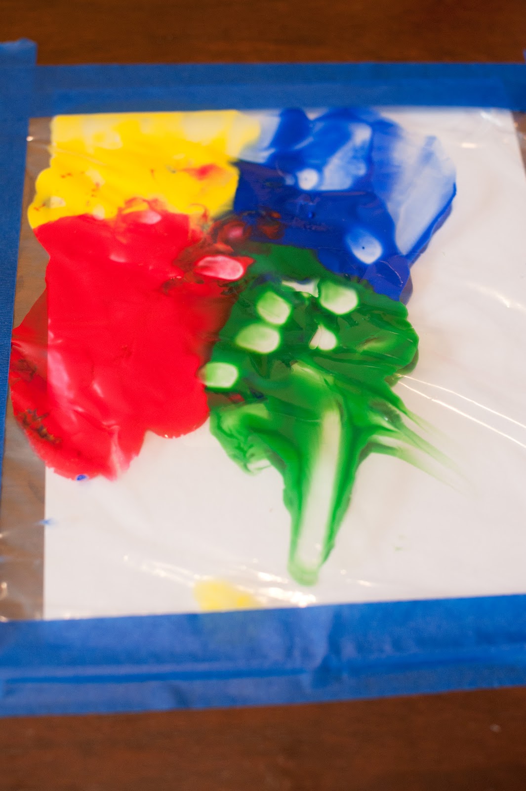 Mishaps Milestones in Mommyhood Mess Free Finger Painting 