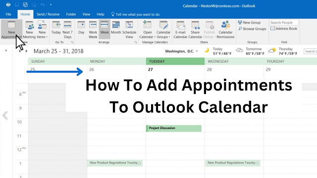How to Add Appointments to Outlook Calendar