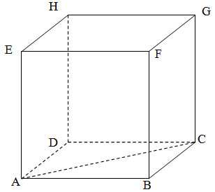  Gambar  Diagonal Ruang  Kubus 