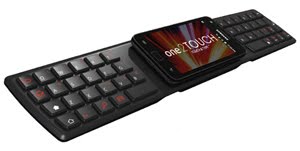 One2TOUCH Foldable Full-Sized NFC, Keyboard Ber-NFC untuk Ponsel dan Tablet