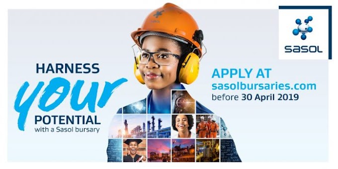 Sasol Bursary Programme  for  South Africans 2019/2020 (Fully Funded)