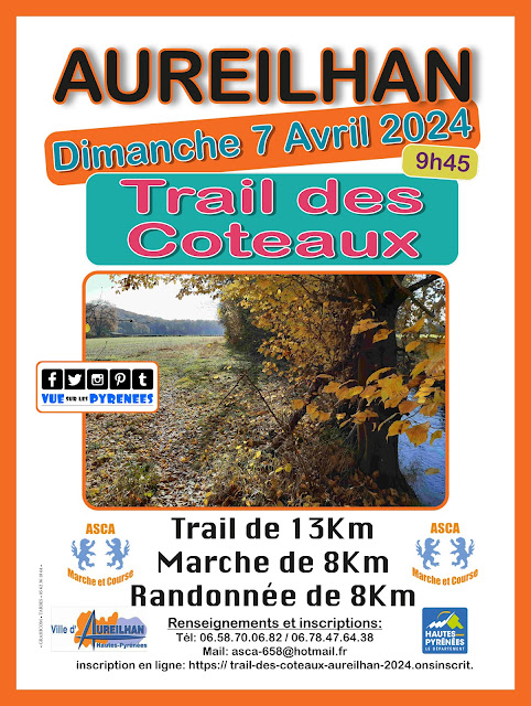 Trail des coteaux  2024 à Aureilhan