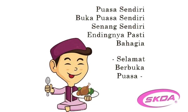 Contoh Gambar Buka Puasa Sendiri Beserta Kata-Katanya