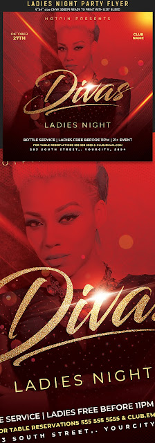  Ladies Night Flyer Template