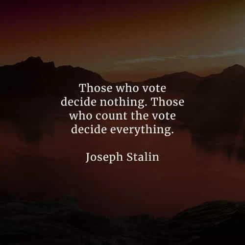 Famous quotes and sayings by Joseph Stalin